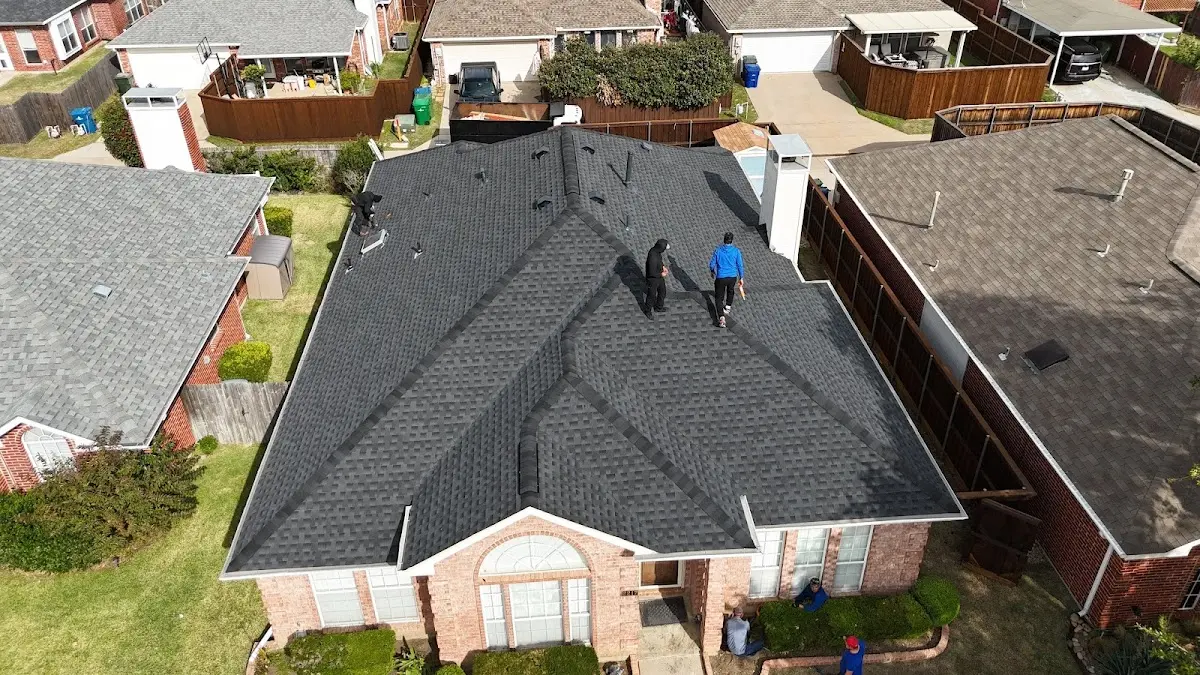 Slate & Tile Roof Repair work in progress on a Venersborg property